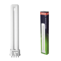 Лампа люминесцентная Osram Dulux S/E 11Вт, 2G7, 4000К, холодный белый свет, U-образная