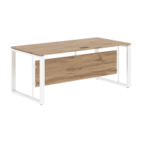 Стол руководителя EST 189 Дуб Денвер светлый/Белый 1800х900х750 ENIO