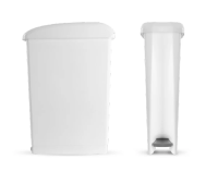 Пластиковый контейнер DERBY с педалью TTS,  17 л.,  цвет белый, 00005485