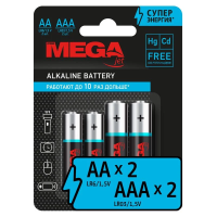 Батарейка Promega Jet АА LR6, 2шт/уп, AAA LR03, 2шт/уп