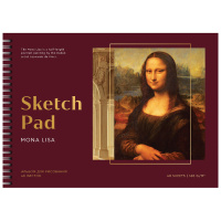 Альбом для рисования 48л., А4, на гребне Greenwich Line 'Great painters. Da Vinci', 160г/м2, мат. ла