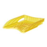 Лоток  для бумаг ErichKrause S-Wing, Neon, желтый