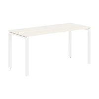 Стол прямой EUST 1567 Ясень Траун/Белый 1560х670х750 EDIS