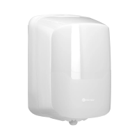 Диспенсер для полотенец с центральной вытяжкой Merida Harmony CHB101, белый, пластик, Макси