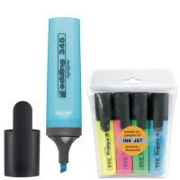 Набор текстовыделителей EDDING 4 шт., АССОРТИ, '345', линия 2-5 мм, E-345/4S/BTS, Е-345-4S