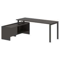 Стол с тумбой EUCT 19614 Мокко/Мокко 1960х1400х750 EDIS