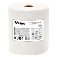 Бумажные полотенца Veiro Professional Premium K304, в рулоне, 150м, 2 слоя, белые