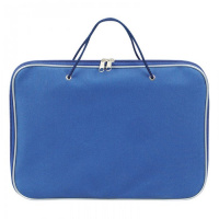 Папка-портфель Attache синяя, A4, 1 отделение, нейлон, 20мм