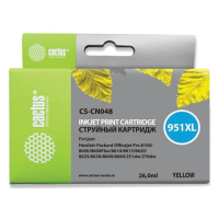 Картридж струйный Cactus CS-CN048, №951XL, 26мл, желтый