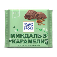 Шоколад Ritter Sport Миндаль в карамели, 100г