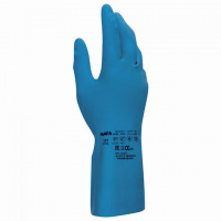 Перчатки защитные Mapa Superfood/Vital 177 р.XL, синие, латекс, внутреннее хлорированное покрытие