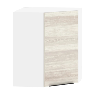 Шкаф угловой навесной с полкой MCHP 6072.1 Сосна Эдмонт/Белый 600х600х720 CORSICA