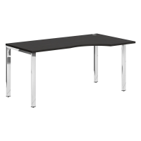 Стол эргономичный XGCET 169(R).1 Дуб Юкон Модерн/Нержавейка полированная 1600х900х750 XTEN GLOSS