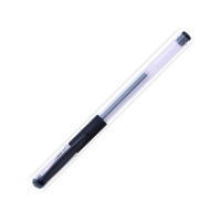 Ручка гелевая Dolce Costo черная, 0.5мм, прозрачный корпус, резиновый держатель