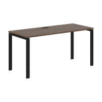 Стол прямой EUST 1567 Дуб Денвер тёмный/Черный 1560х670х750 EDIS