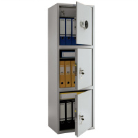 Шкаф металлический для документов Aiko SL-150/3Т EL бухгалтерский, 1490х460х340мм