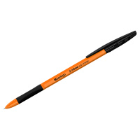 Шариковая ручка Berlingo Tribase grip orange черная, 0.7мм