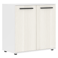 Шкаф малый широкий ELCS 85.1 Ясень Траун/Черный/Белый 852х430х832 EDIS