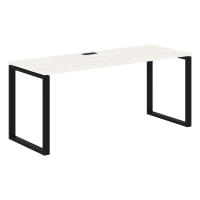 Стол прямой EQST 1767 Ясень Траун/Черный 1760х670х750 EDIS