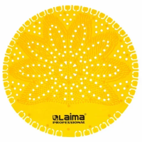 Дезодоратор коврик для писсуара желтый, аромат Лимон, LAIMA Professional, на 30 дней, 608898