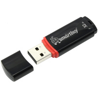 USB флешка Smart Buy Crown 32Gb, 10/5 мб/с, черный