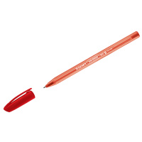 Шариковая ручка Luxor InkGlide 100 Icy красная, 0.7мм, красный корпус
