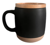 Кружка Kukina Raffinata с деревянной крышкой, 450мл