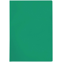 Папка-уголок Officespace зеленая прозрачная, А4, 100мкм