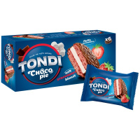 Печенье Tondi Choco Pie клубничное, 180г