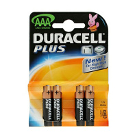 Батарейка Duracell Basic AAA LR03, 1.5В, алкалиновая, 4шт/уп