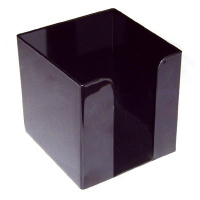 Подставка для бумажного блока Оскол-Пласт черная, 9х9х9см, пластик