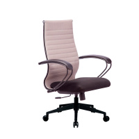 Кресло офисное Метта Комплект 19 ткань-сетка, светло-серый, крестовина пластик