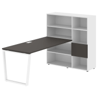 Рабочая станция EVRST 1217 Мокко/Белый 2190х1250х1355 EDIS