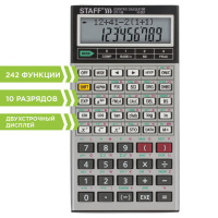Калькулятор инженерный Staff STF-169 серебристый, 10+2 разрядов