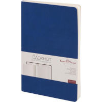 Блокнот Bruno Visconti Megapolis Flex синий, А5, 100 листов, нелинованный, на сшивке, иск. кожа