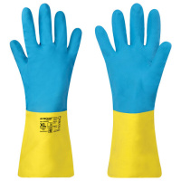 Перчатки неопреновые ЛАЙМА НЕОПРЕН EXPERT, 100 гр/пара, химически устойчивые, х/б напыление, XL (оче