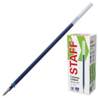 Стержень для гелевой ручки Staff синий, 0.5мм, 135мм, евронаконечник