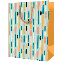 Пакет подарочный 18*23*10см ArtSpace 'Trendy stripes', ламинированный