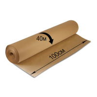Крафт-бумага для упаковки в рулоне Brauberg 1000мм х 40м, 78 г/м2