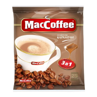 Кофе порционный Maccoffee  3в1 Карамель, 25шт х 18г