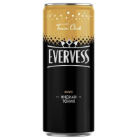 Напиток газированный Evervess Индиан тоник, 330мл, ж/б