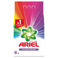Стиральный порошок Ariel Color 3кг, для цветного белья, автомат