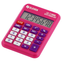 Калькулятор карманный Eleven LC-110NR-PK розовый, 8 разрядов