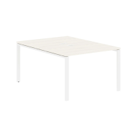 Стол 2-х местный EUWST 1116 Ясень Траун/Белый 1160х1606х750 EDIS