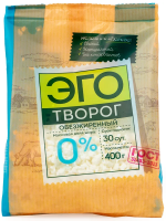 Творог рассыпчатый Эго обезжиренный 0.2%, 400г