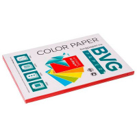 Цветная бумага для принтера Bvg интенсив оранжевая, А4, 100 листов, 80г/м2