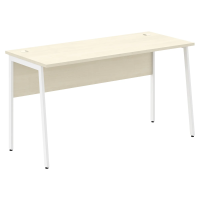 Стол прямой СП-3.1P Клен*/Белый 1400х608х755 IMAGO PLUS