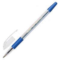 Шариковая ручка Pentel TKO синяя, 1мм, масляная основа, прозрачный корпус