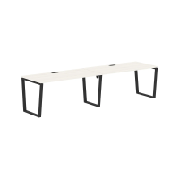 Стол 2-х местный EVWST 3180 Ясень Траун/Черный 3126х800х750 EDIS