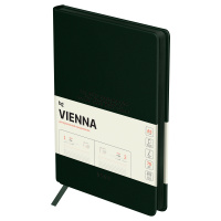 Ежедневник датированный 2025г., А5, 176л., мягкий переплет, кожзам, BG 'Vienna. Dark green', темно-з